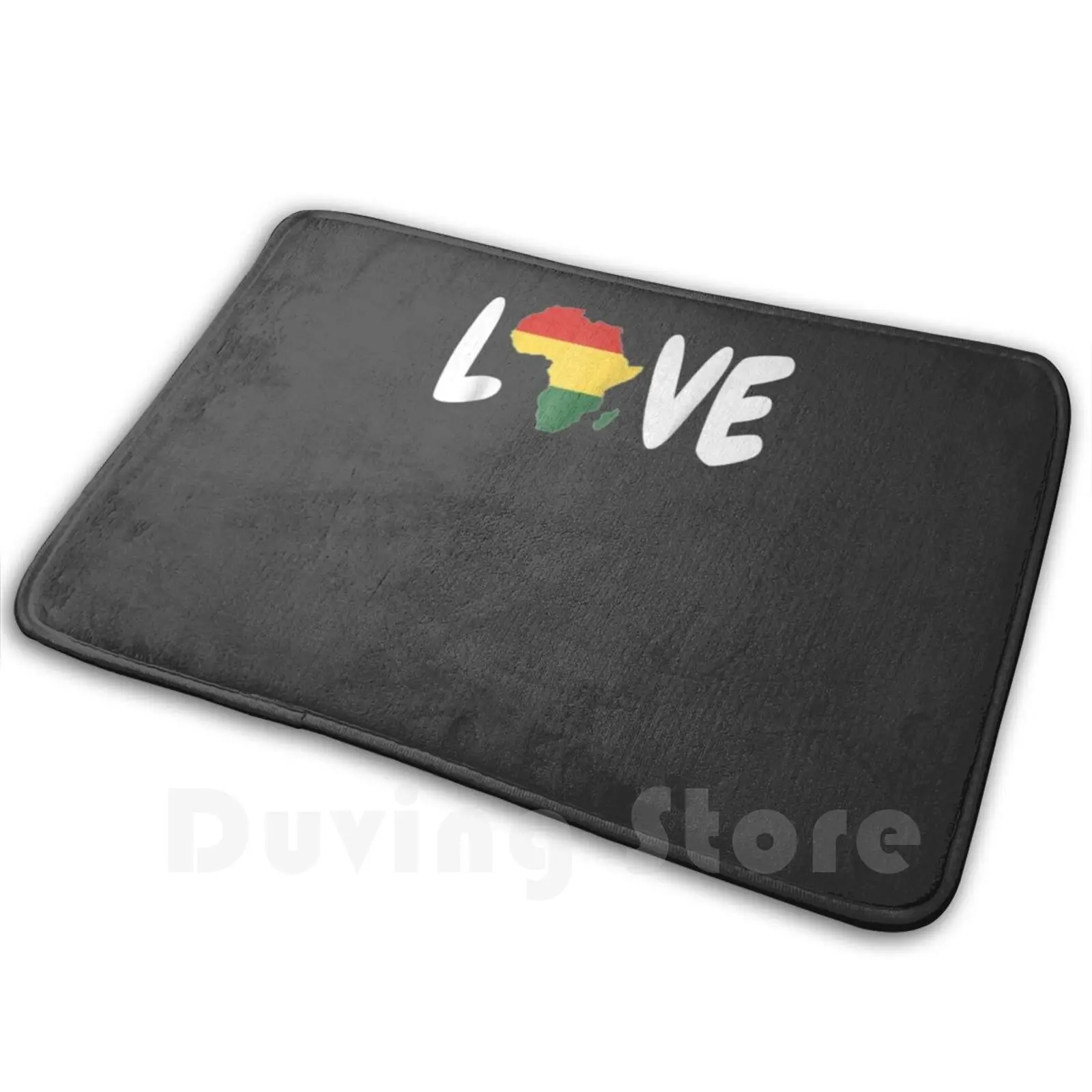 

Love Africa Flag меланин, африканская гордость, карта, черный коврик, ковер, противоскользящие напольные коврики для спальни и освобождения, послед...
