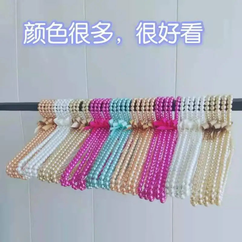 Пластиковая вешалка для одежды с бантом из бисера вешалки платье пальто