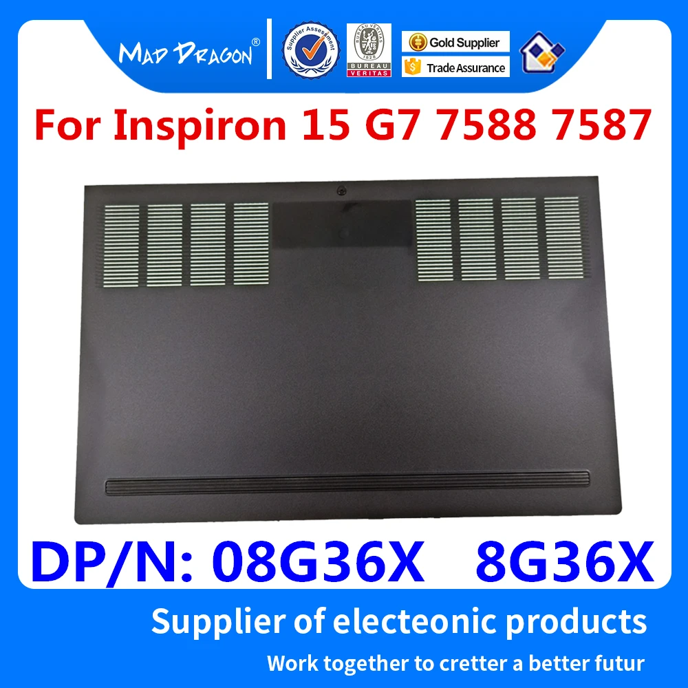 Miglior NUOVO Originale Del Computer Portatile Di Caso Della Copertura Posteriore Della Copertura Della Cassa Inferiore Della Porta Di Accesso E Borsette Per Dell Inspiron 15 G7 7588 7587 08G36X 8G36X