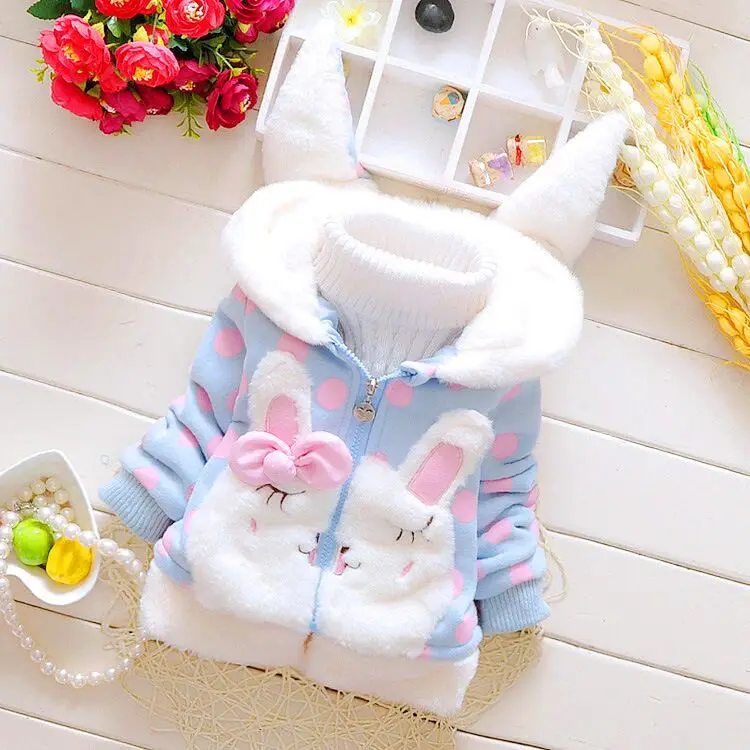 CUTEMOON/осенне зимние куртки для девочек Детская парка с шапкой новорожденных