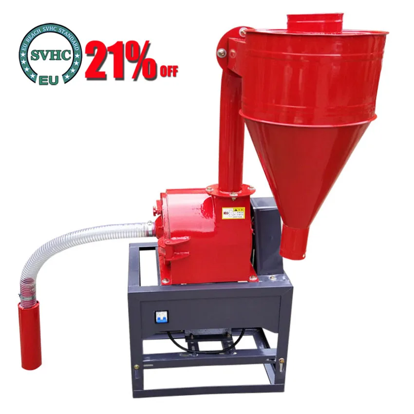 

Автоматическая самовсасывающая кукурузная шлифовальная машина, бытовая маленькая кукурузная дробилка 220 В, размножающая Коммерческая зер...