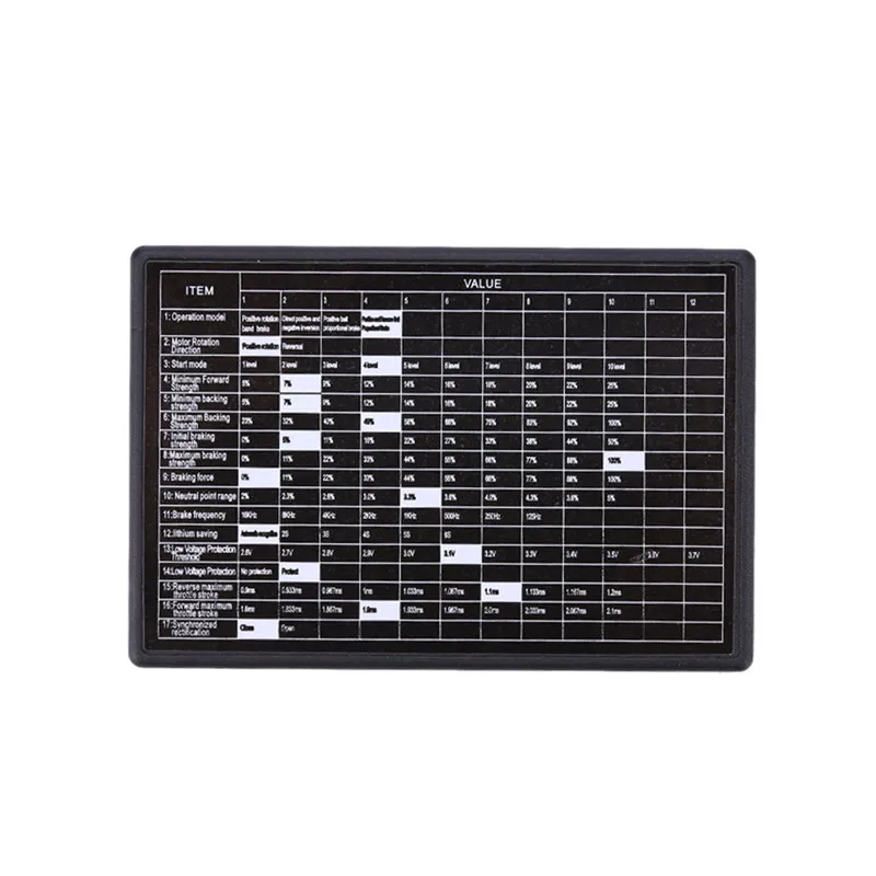 Programming Card 60A водонепроницаемый ESC+ бесщеточный двигатель+ программирующая карта комбо набор генераторных деталей для RC автомобильные аксессуары - Цвет: Programming Card