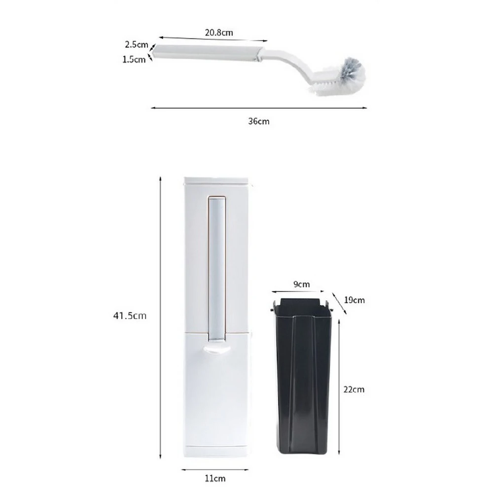 

Trash Can Toilet Brush Set Trash Can Household Kitchen Bathroom Supplies Bathroom Trash Can Toilet Brush