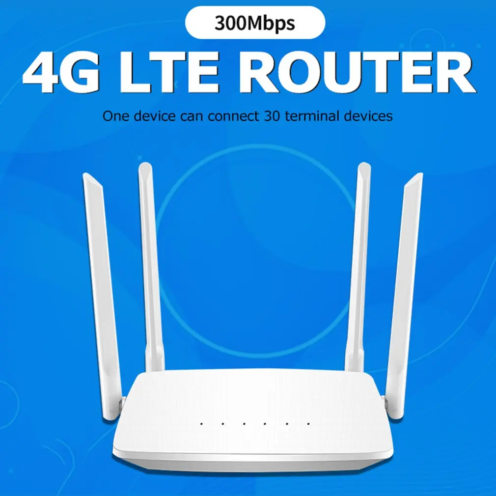 

Роутер 4G 150 Мбит/с, Wi-Fi 300 Мбит/с