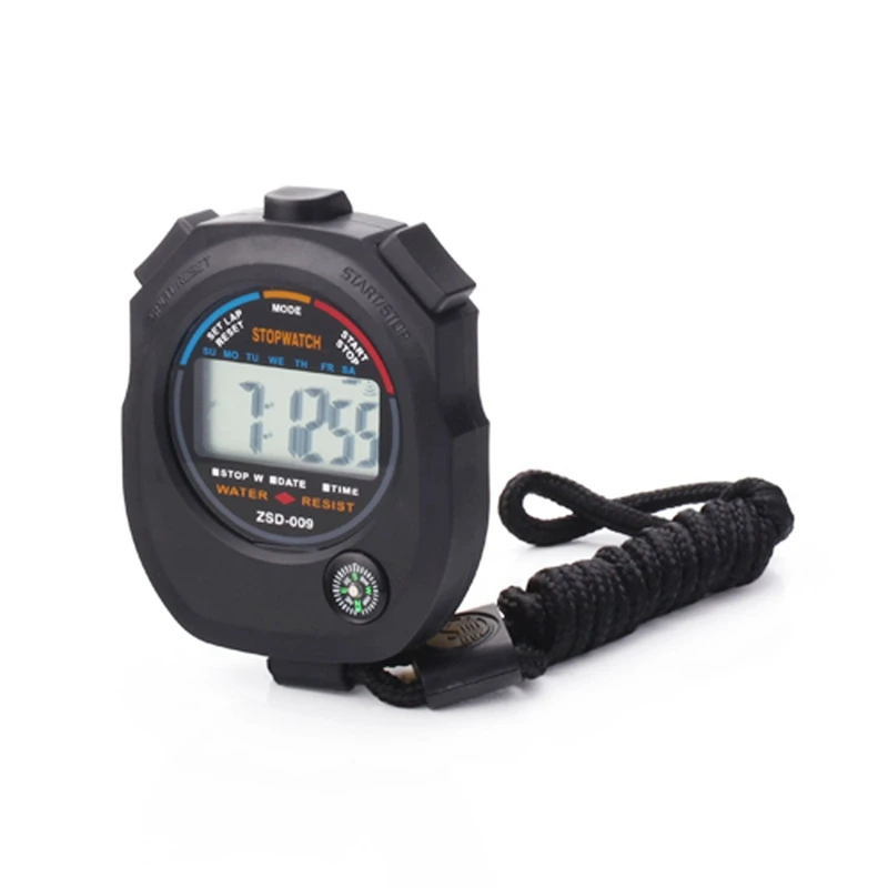 AAAE Top-Water Resistant Sports Combine Digital Chrono Stopwatch Timer with Compass and Lanyard | Электроника