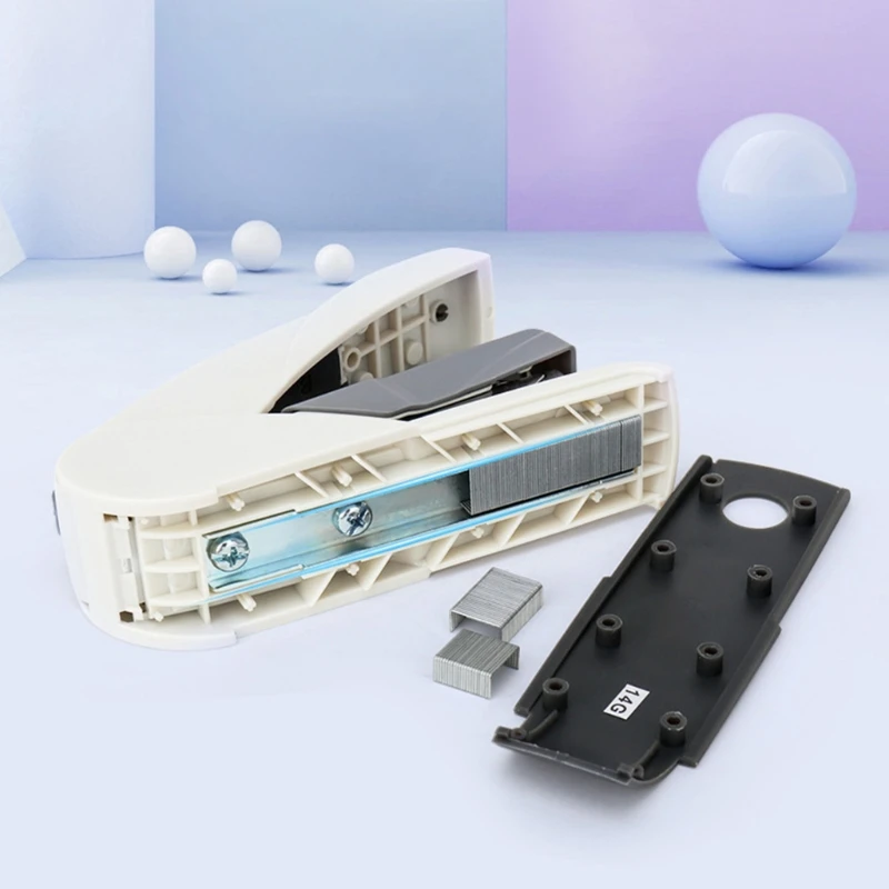 

25 Sheets Effortless Heavy Duty Stapler Paper Book Binding Stapling Machine for 24/6mm Staples School Office Supplies Stationery