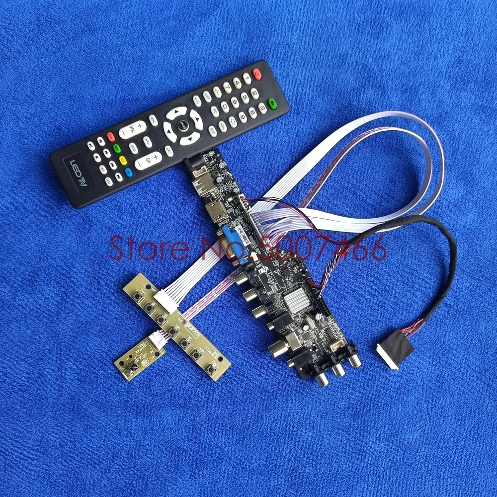 

Fit B156XW03 V.0/V1/V2 B156XW06 V0/V1 screen 40pin LVDS 3663 TV digital AV VGA USB DVB upgrade 1366*768 LCD drive board Kit