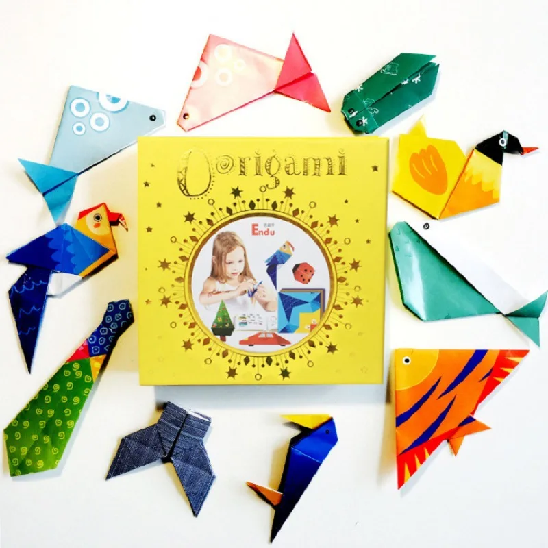 

Игрушки Монтессори, детская игрушка, 3D детская Веселая книга оригами с бумажной обрезкой, ремесла, Детские Наборы для творчества, игрушки дл...