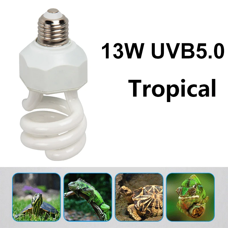 

BENE Energy Saving Lamp UVB 5.0 Tropical Bulb Amphibians Reptile Accessories Brooder for chameleon turtle Snake Lizard Terrarium