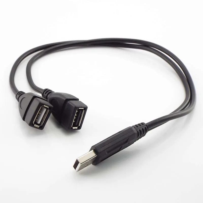 

Переходник с USB A-типа «папа» на 2 A-мама», преобразователь с USB 2,0 папа на двойной Y-разветвитель, зарядный удлинитель постоянного тока