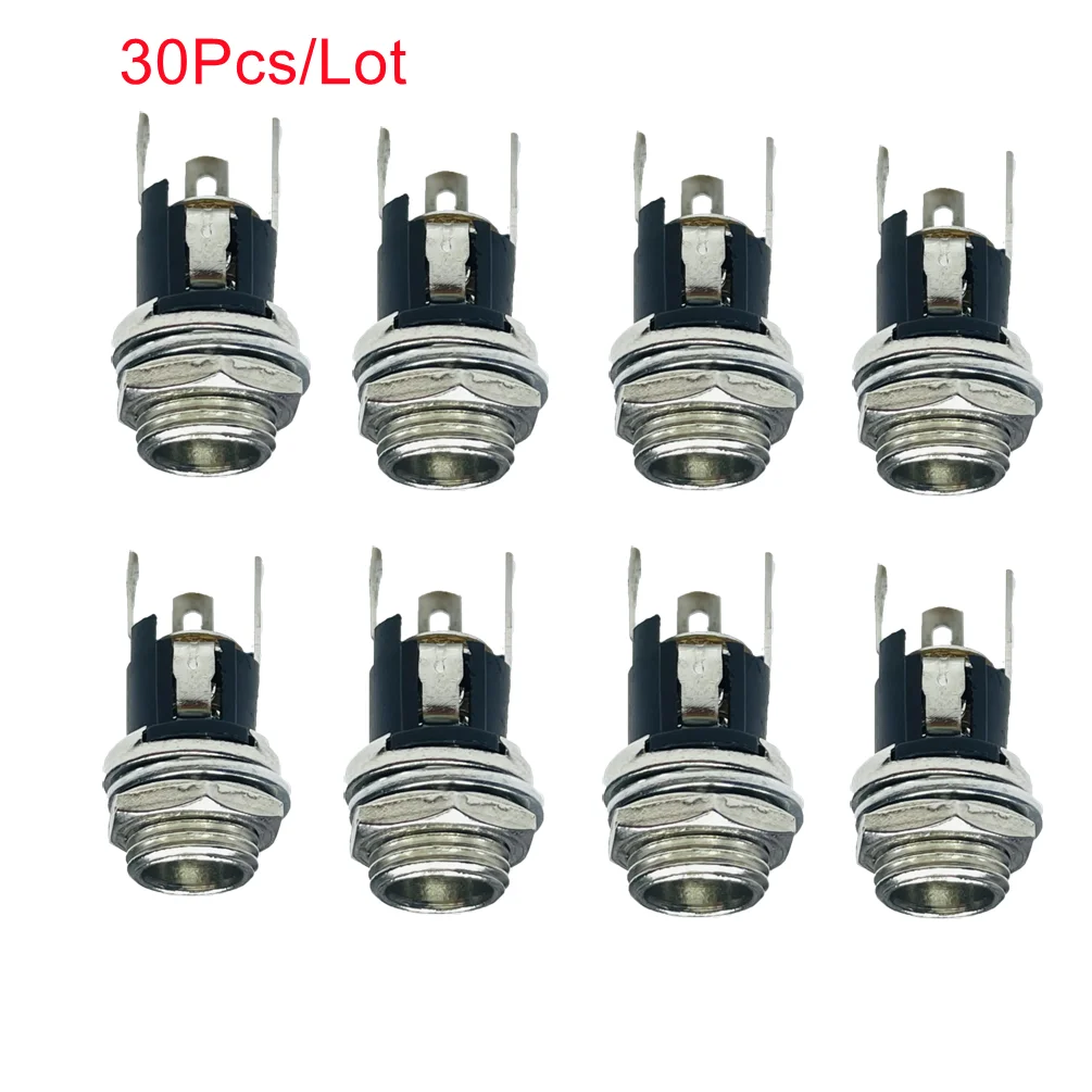 

30 шт., разъём питания постоянного тока 5,5x2,1 мм, 5,5*2,1 мм