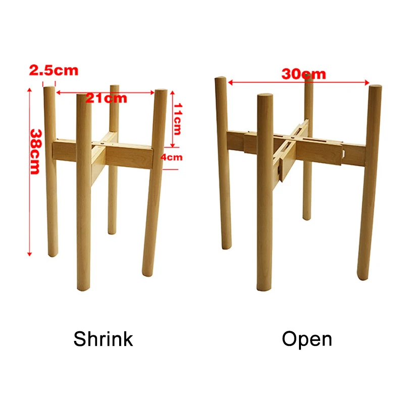 Регулируемая установка подставка держатель Деревянный крепкий для цветочных