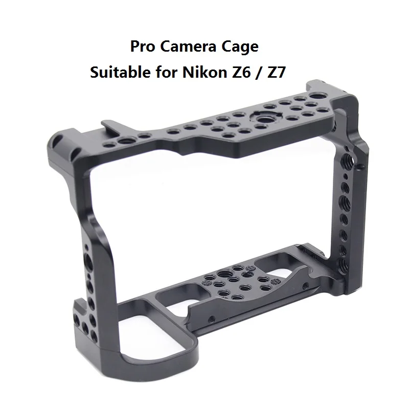 Alloy Camera Cage for Nikon Z6 Z7 W/ Arri Locaing Holes Shoe Mount fr Monitor Microphone Attach | Электроника