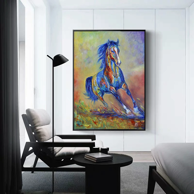 Самоотверженно современного искусства Красочный живопись на холсте с