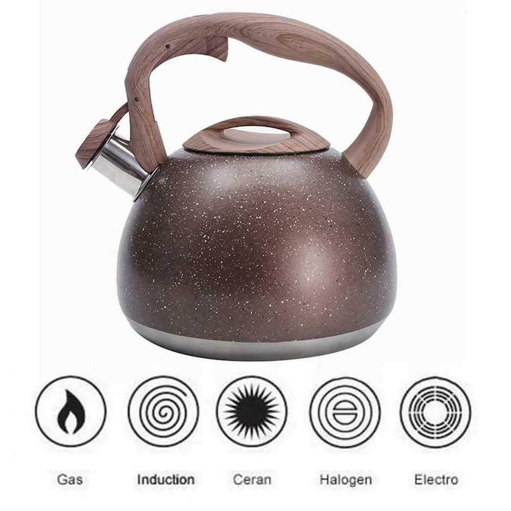 3л чайник с деревянной ручкой большой емкости индукционная плита для воды кофе