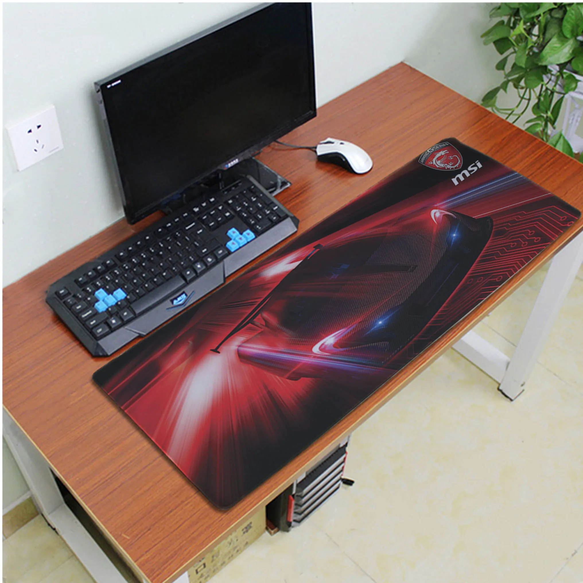 MaiYaCa Подарочный коврик для мальчика MSI логотип геймерская игра коврик для мыши большой коврик для мыши клавиатуры коврик