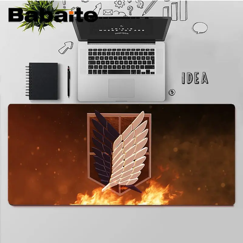 

Babaite Top Quality Attack on Titan Laptop Gaming Mice Mousepad Free Shipping Large Mouse Pad Keyboards Mat