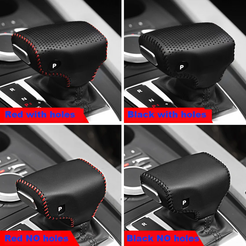 

Чехол PONSNY для автомобильного переключения передач для Audi A4L A5 Q7 2016-2019 автоматические Чехлы для переключения передач из натуральной кожи