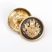 10pcslot 152025mm wholesale clothing decoration accessories vintage metal buttons round gold shirt buttons diy sewing buttons