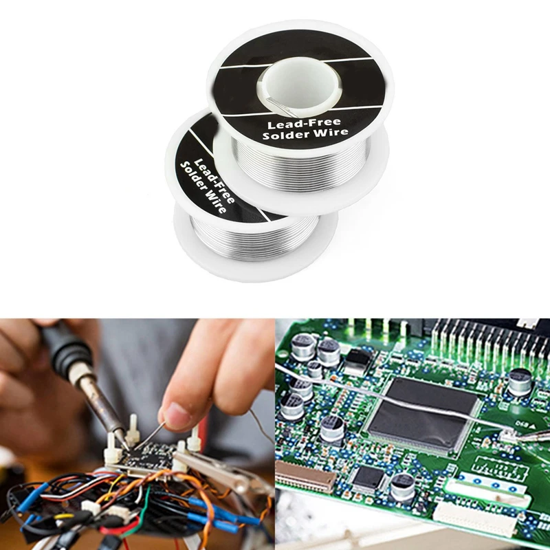 

2Pcs/Set 1.0mm Tin Lead Rosin Core Solder Wire & 2 Pieces of Aluminum Alloy Leather Carving Knives, Carving Tools