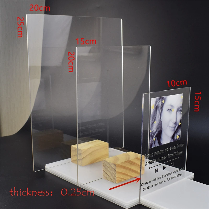 

Custom Spotify Code Personalized Acrylic Music Board Album Cover Personal Photo Plaque Anniversary Gift