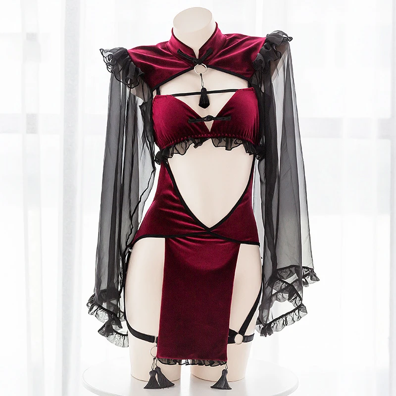 

Sexy Women Pajamas Lingerie Bodycon Dress Women Porno Sexy Exotic Fantasy Sleepwear Stripper Party Clothes Lace Costume Ladies