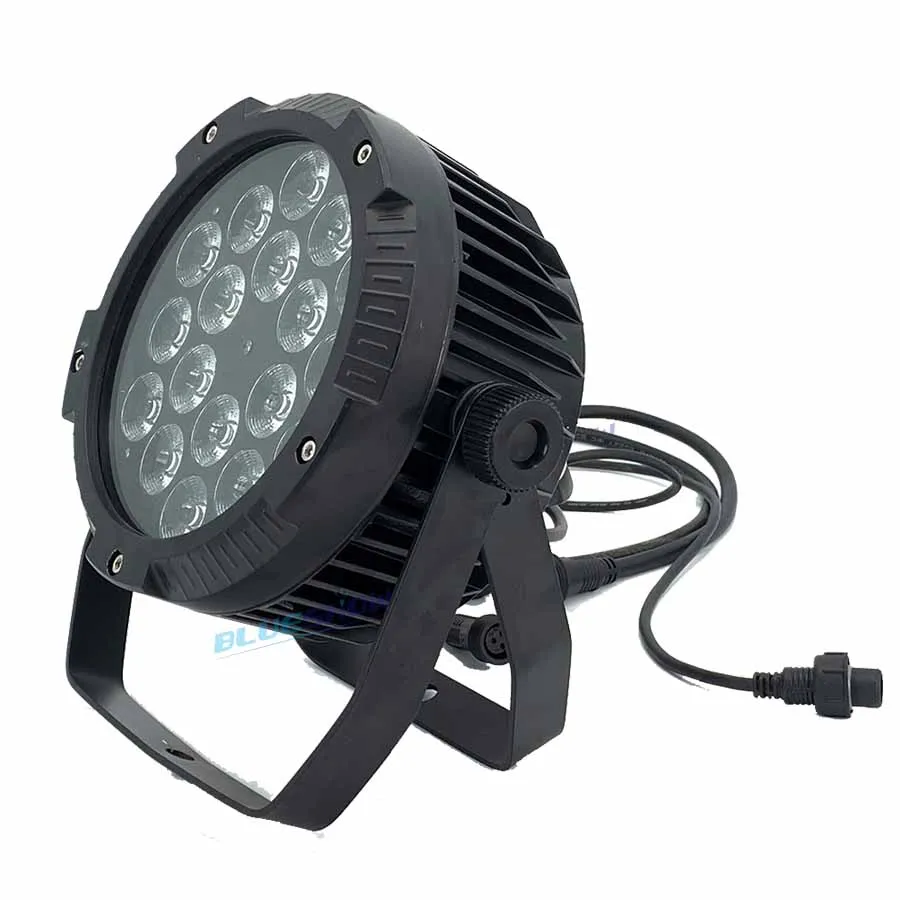 Без налога 4x Открытый par Светильник rgbw 18x10w 4in1 Водонепроницаемый IP65 светодиодный