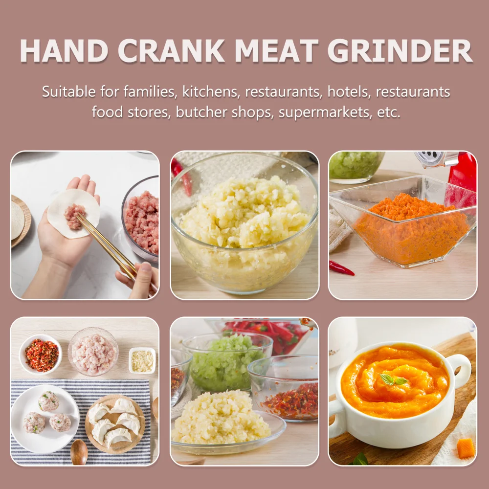 

1Pc Manual Meat Grinder Simple Vegetable Cutter Restaurant Meat Mincing Machine