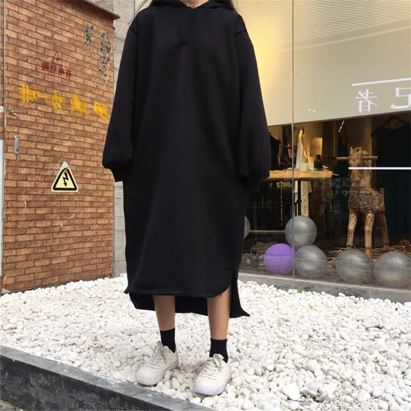 ZSIIBO Women Hoodies Casual Sport Sweatshirt Hooded Solid Color Long Sleeves Irregular Top Fashion Loose Hoodies With Pockets