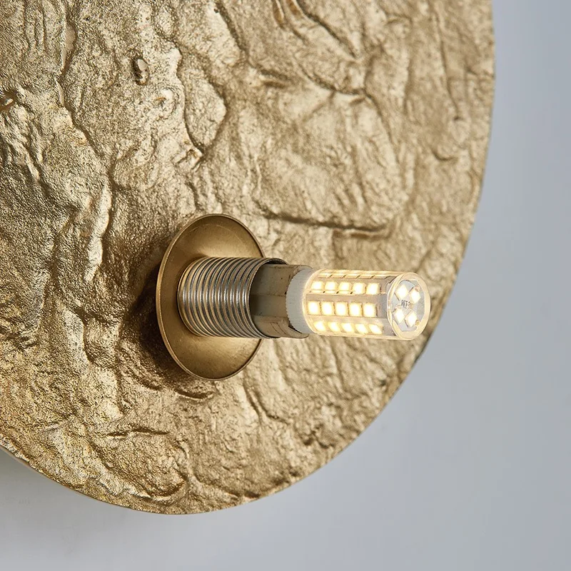 

New Copper Glass Ball LED Wall light Wall Mount Living room Bedroom Wall Sconce Parlor TV Wall Lighting Fixture Marble Loft Deco