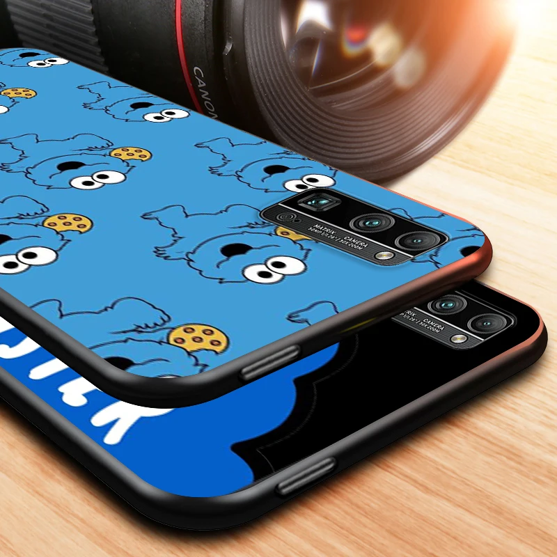 

Cute Cookie Cartoon for Huawei Honor V30 20 Pro 20 10i X10 9S 9A 9C 9X 8X 10 9 Lite 8A 7C 7A Pro Black Phone Case