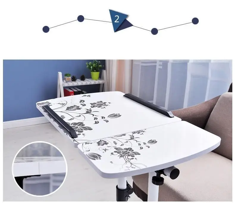 Tisch Tavolo Tafel маленькая раскладная кровать стоящая подставка для ноутбука Регулируемая прикроватная тумбочка компьютерный стол для учебы