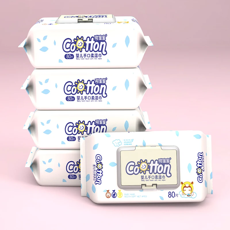 

Customized Biodegradable Bamboo Logo Baby Wipe