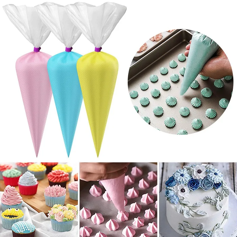 Sale 100pcs одноразовый мешок кондитерский для декорирования торта кондитерских
