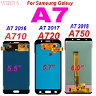 ЖК-дисплей для Samsung Galaxy A7 LCD A7 2016 2017 2018 A710 A720 A750, сенсорный экран с дигитайзером в сборе для A710F A720F A750F LCD