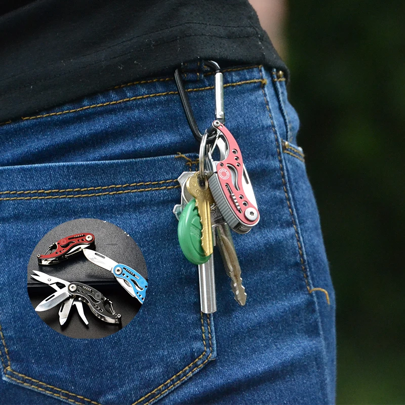 Многофункциональный складной нож с ножницами и карманной отверткой |