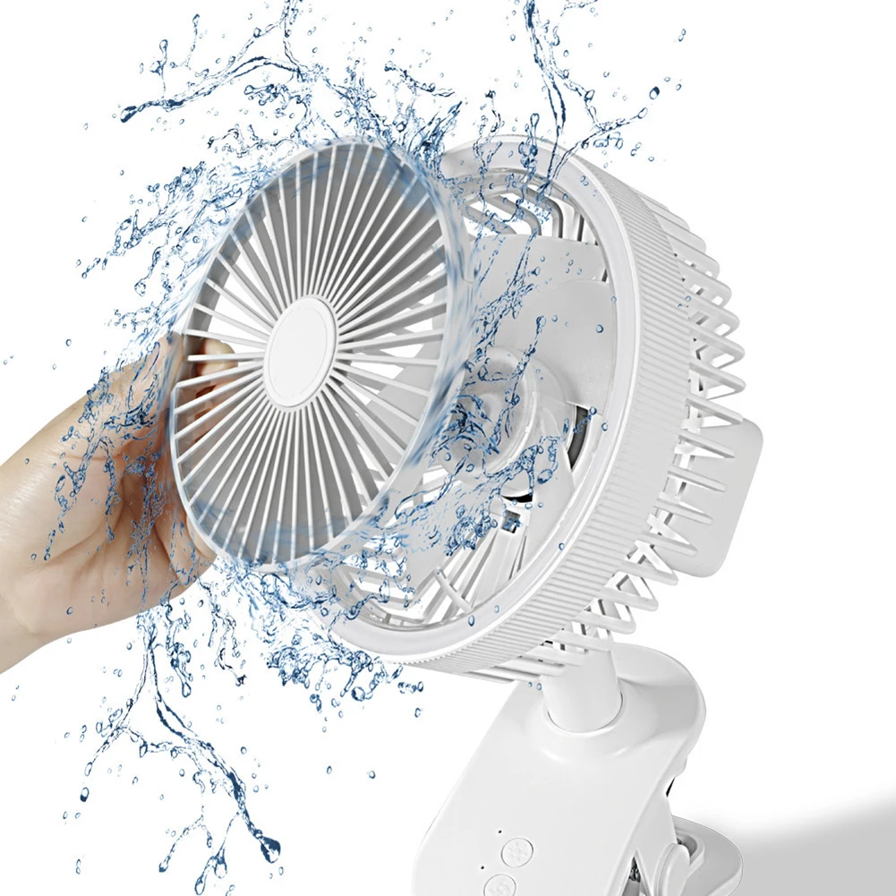 

USB Desk Fan Personal Desktop Table Fan Rotatable Mist Spray Cooling LED Night Light Quiet Portable Rechargeable Mini Fan