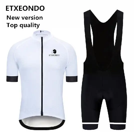 Новая версия! Профессиональная одежда для велоспорта Etxeondo, летний мужской костюм с коротким рукавом для велоспорта, Быстросохнущий комплект из Джерси для велоспорта, 7 цветов - Цвет: bib kits