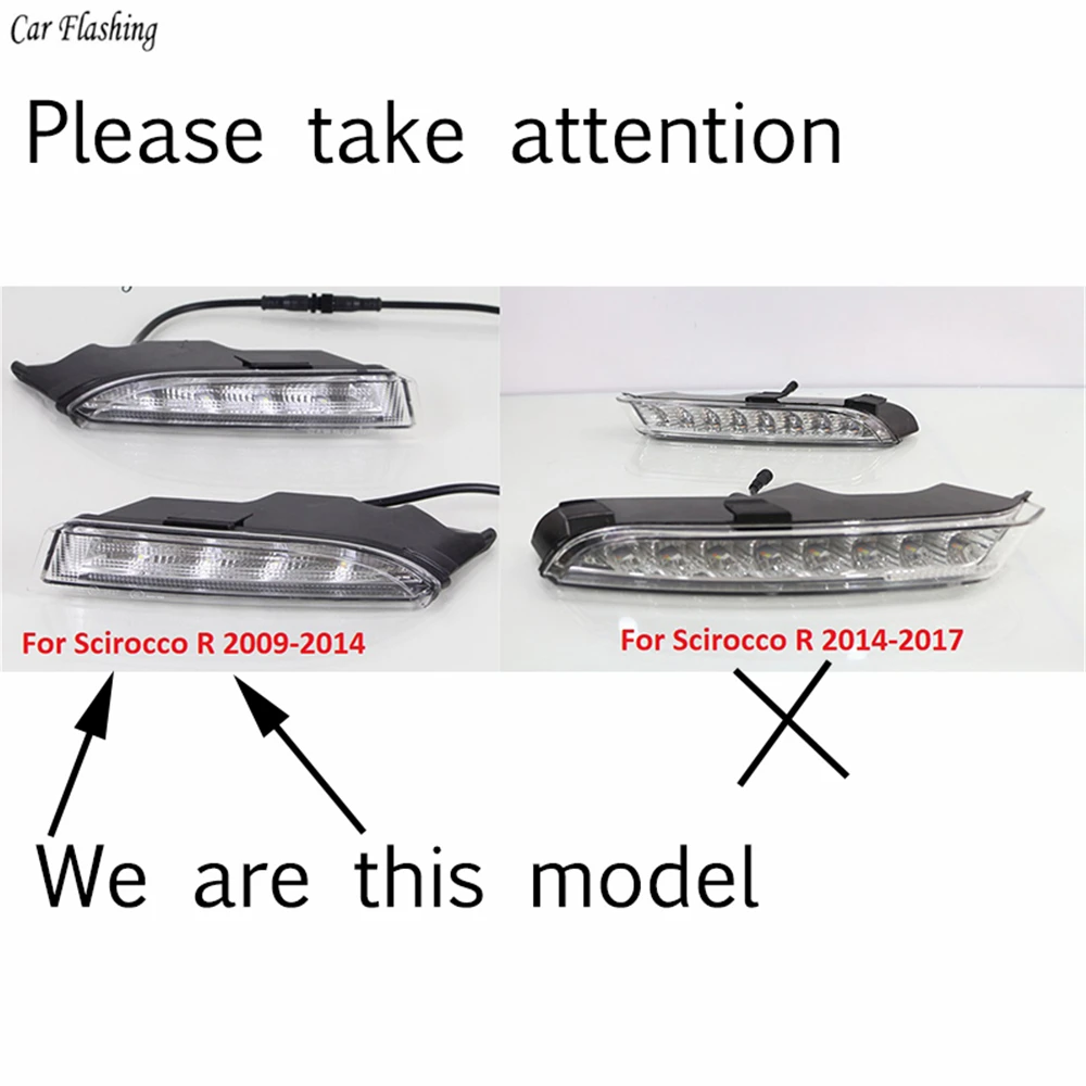Автомобильная проблесковая 1 комплект для Volkswagen VW Scirocco R 2010 2011 2012 2014 дальнего