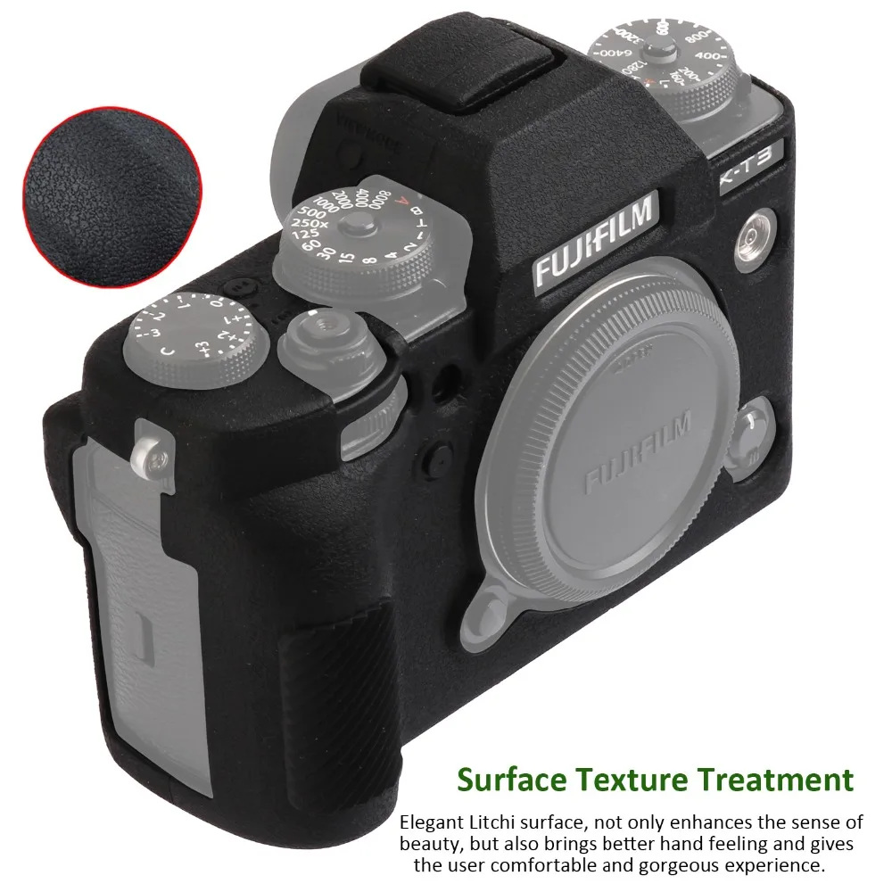 Чехол для камеры Fuji с текстурой личи и нескользящей поверхностью чехол цифровой