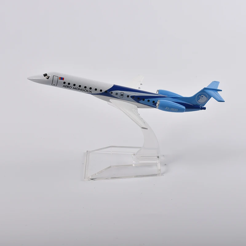 JASON TUTU-avi&oacute;n mongol ERJ145 de 16cm, modelo de avi&oacute;n, Metal fundido a presi&oacute;n, escala 1/400, env&iacute;o directo de f&aacute;brica-5