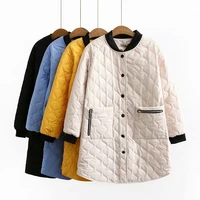 warm winter long coats for women plus size full sleeve fashion korean oversize style casual parka jackets female outerwear