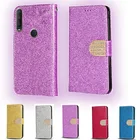 Кожаный флип-кошелек с блестками для Alcatel 1SE 1 SE 2020 5030D, чехол для телефона Alcatel 3X 2019 5048Y, чехол для телефона с отделением для карт