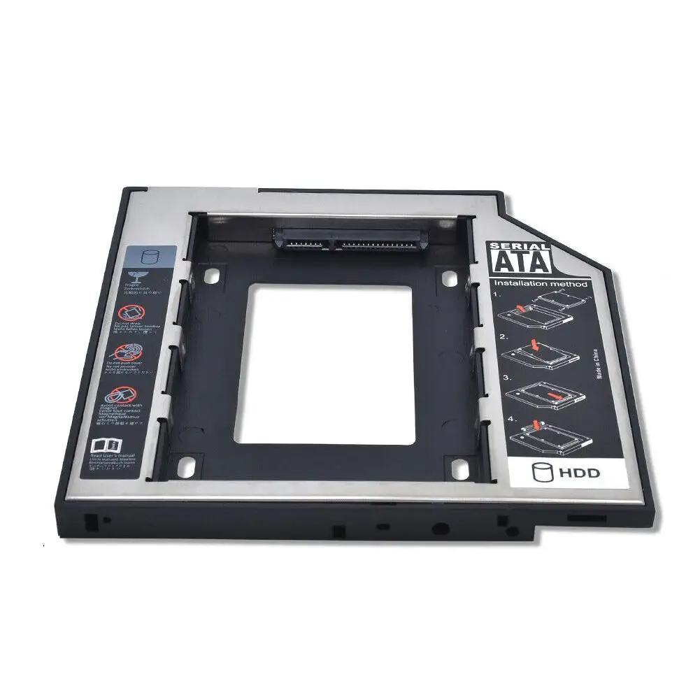 2nd HDD Caddy 9,5 мм SATA на SATA 3,0 для 2," 2 ТБ SSD Корпус HDD жесткий диск Корпус для ноутбука нечетный DVD-ROM Оптический отсек