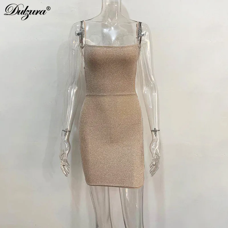 

Ruched Lace Up Backless Bodycon Sexy Party Club Autumn Winter Elegant Bling Glitter Sequin Women Strap Mini Dress
