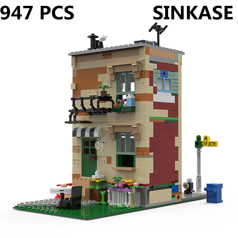 

Строительные блоки Moc-56256, конструктор «сделай сам», игрушка, здание виллы