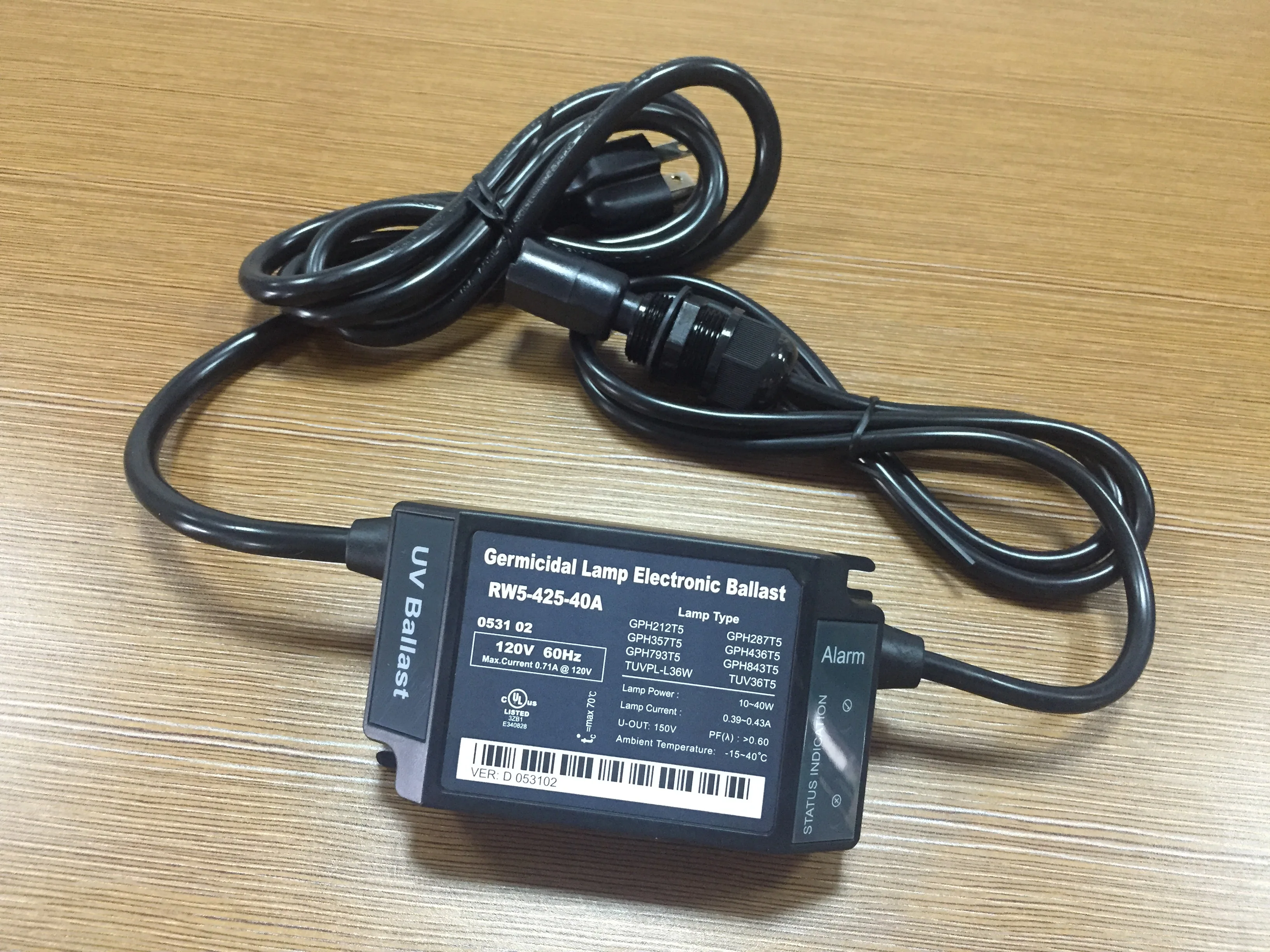 

AGUA TOPONE UL and CE certificate UV lamp ballast