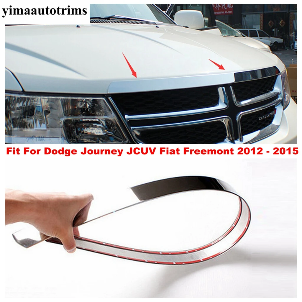 

Auto Accessory Front Hood Bonnet Grille Grill Bumper Cover Trim For Dodge Journey JCUV Fiat Freemont 2012 - 2015 Exterior
