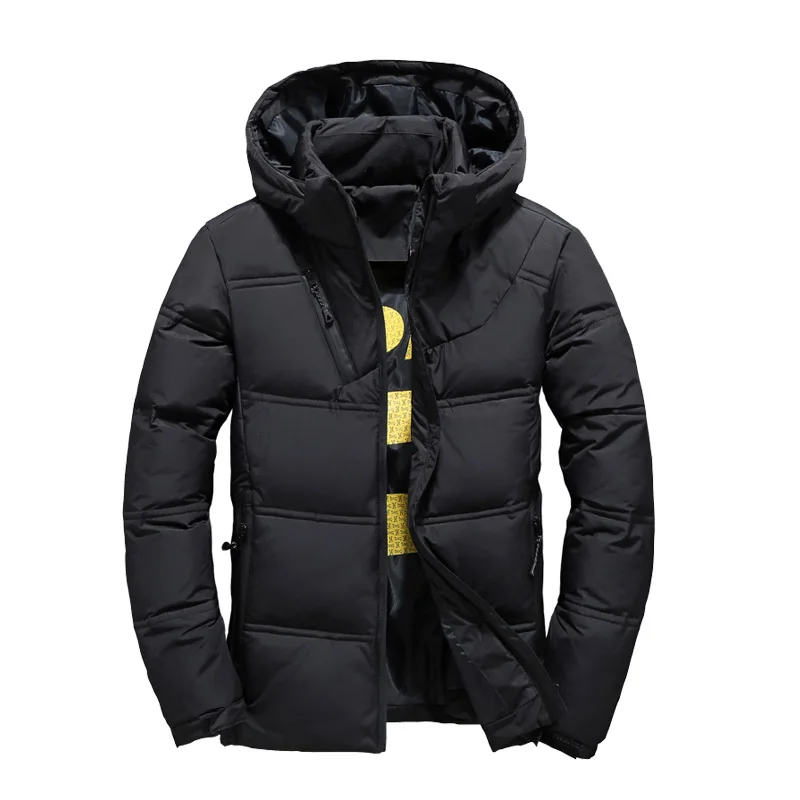 White duck down jacket men's winter down jacket men's short white duck down Korean jacket outdoor jacket