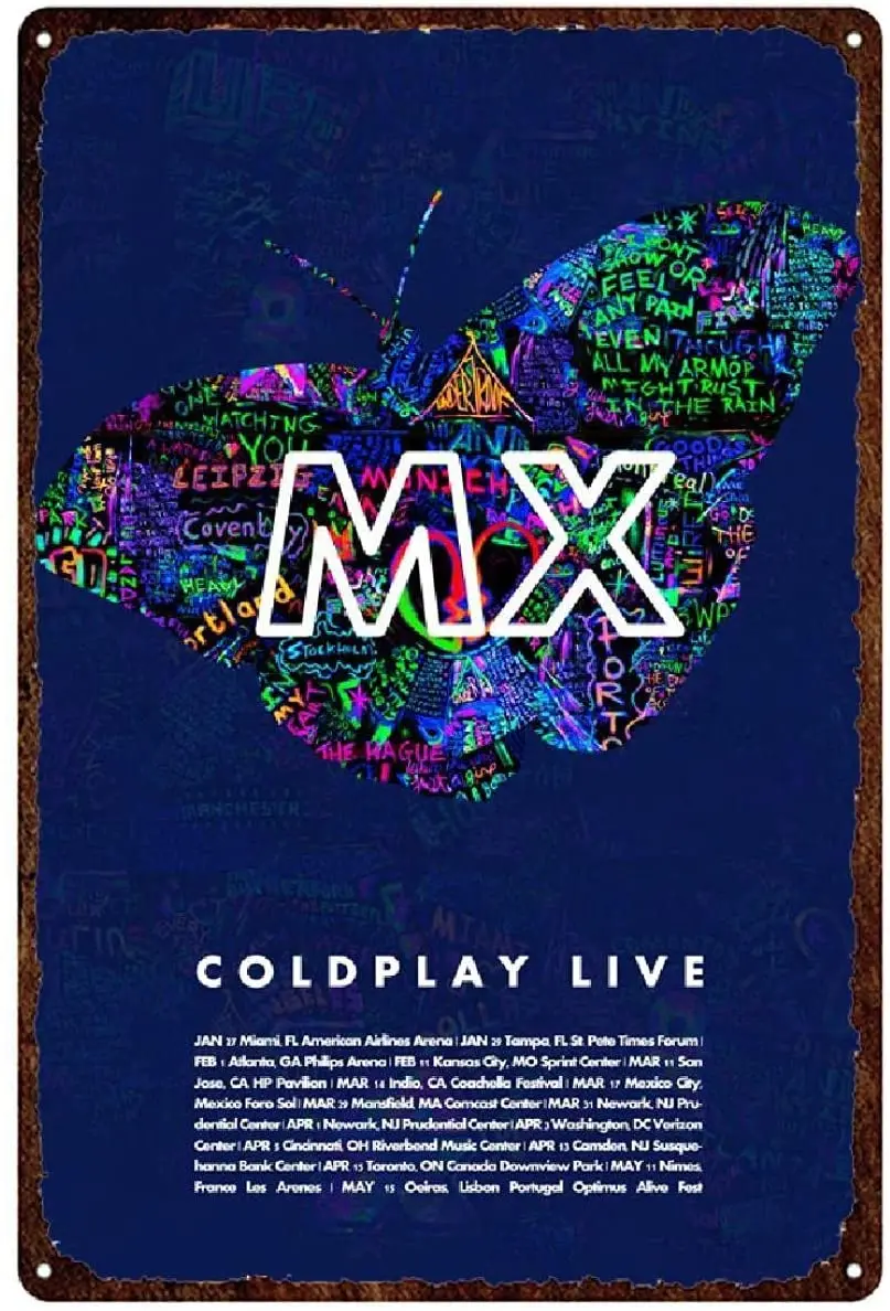 

galenart Rock Roll Metal Sign Tin Sign Plaque Metal Vintage Rock Metal Poster Retro Wall Decor for Bar Pub Club Man Cave